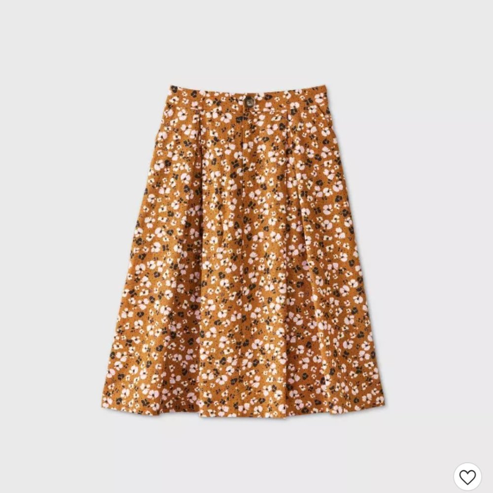 Floral Midi Skirt